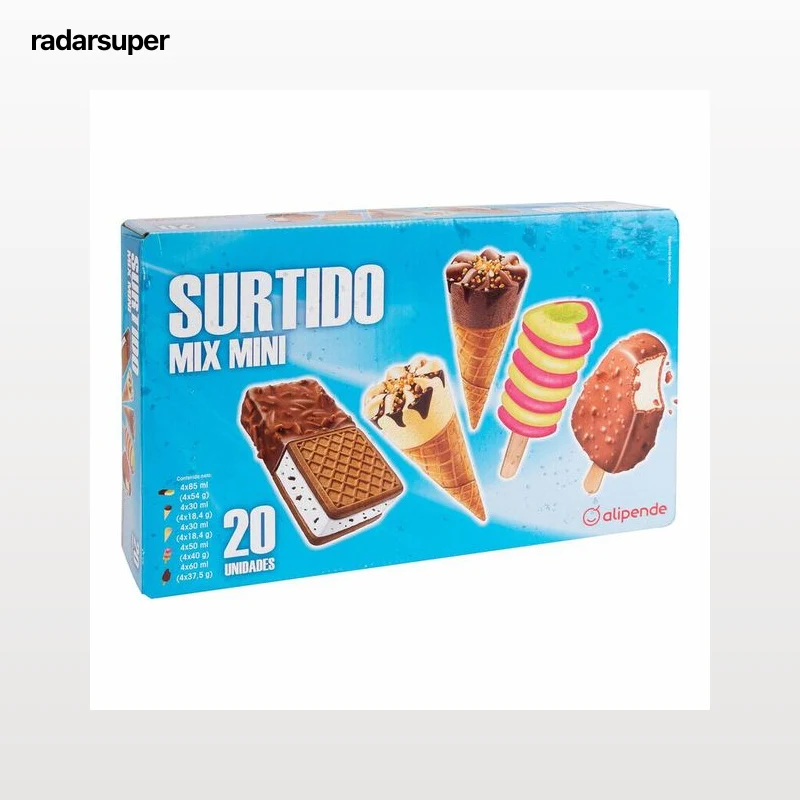Helado mix Alipende surtido 20 uds