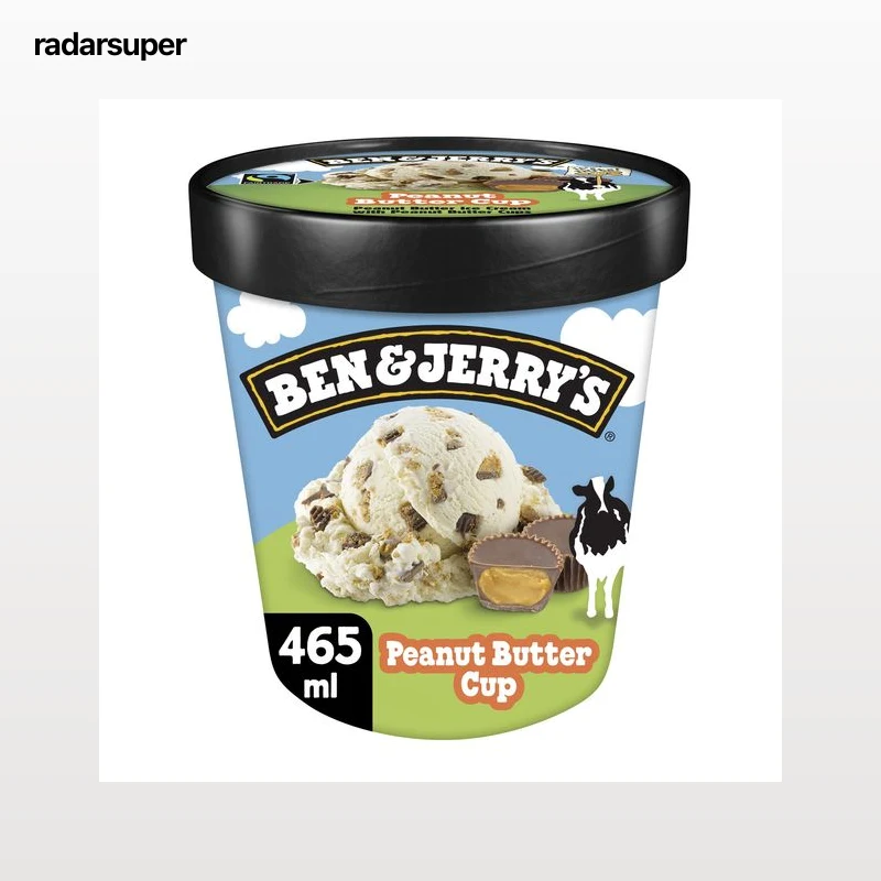 Glace en pot vanille, beurre de cacahuètes et chocolat Ben & Jerry's, 425 g