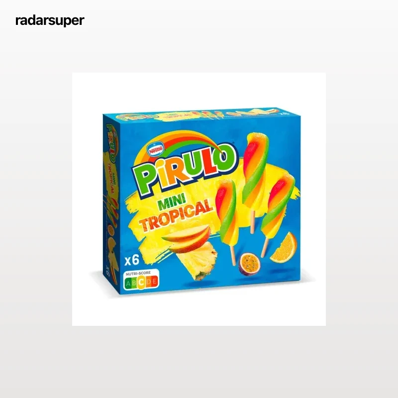 Helado Pirulo mini tropical Nestlé sin gluten 6 ud.