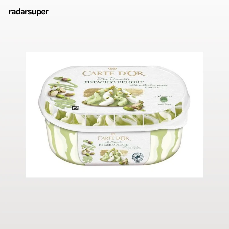 Helado pistacho delight de Carte d'Or con una capacidad de 825 ml