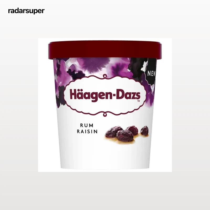 Helado ron con pasas Häagen-Dazs 400 g.