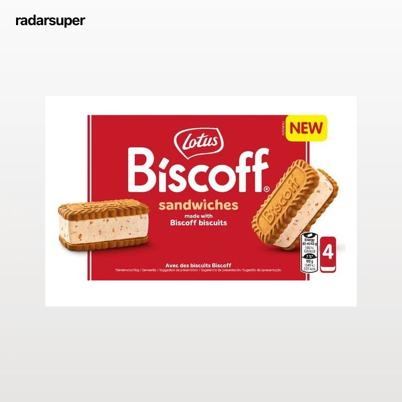 Helado sandwich Lotus 4u Biscoff