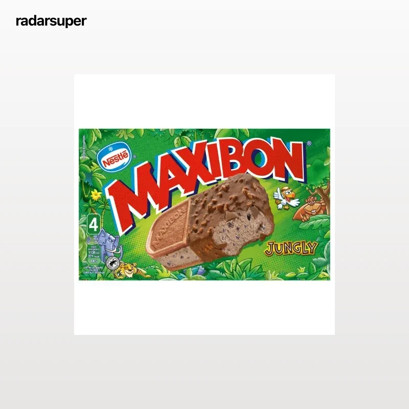 Helado sandwich Maxibon Jungly Nestlé 4 uds.