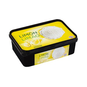 Helado sorbete con limón