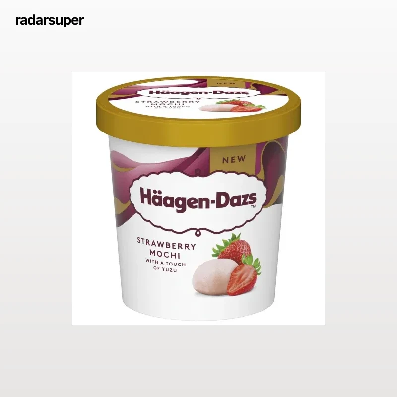 Helado Strawberry Mochi Haagen Dazs 349 g.