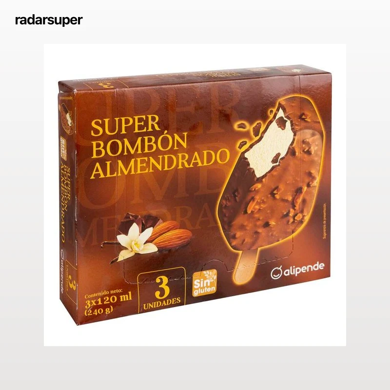 Helado super bombón Alipende 360 ml 3 uds