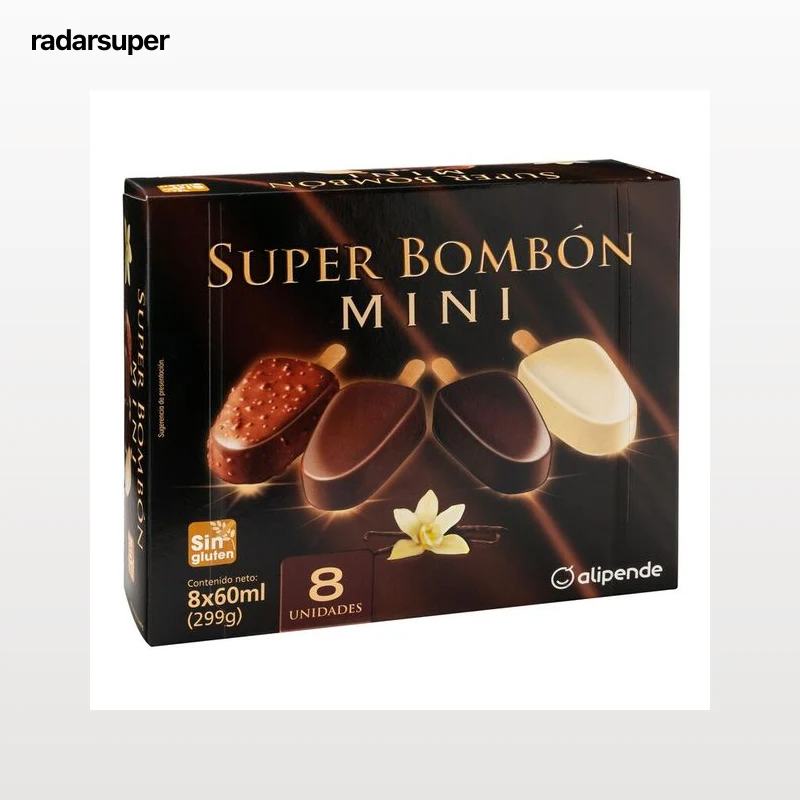 Helado super bombón mini Alipende 8uds