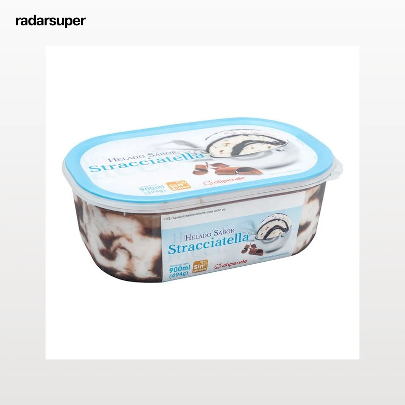 Helado en tarrina Alipende 900ml stracciatella