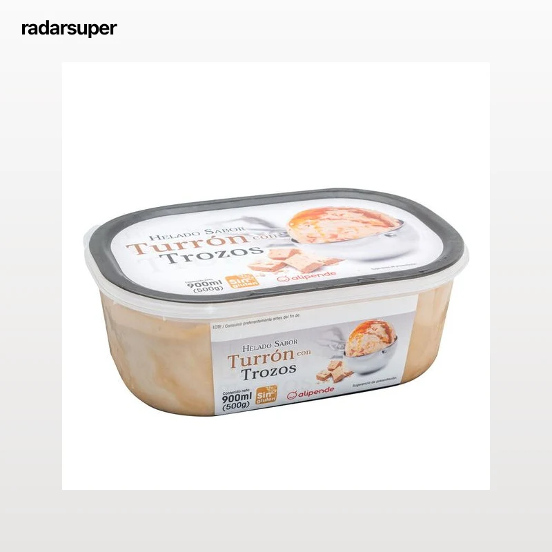 Helado en tarrina Alipende 900ml turrón