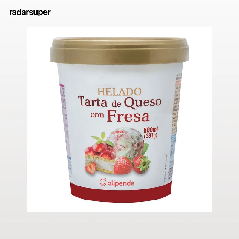 Helado tarrina Alipende premium tarta queso 500 ml