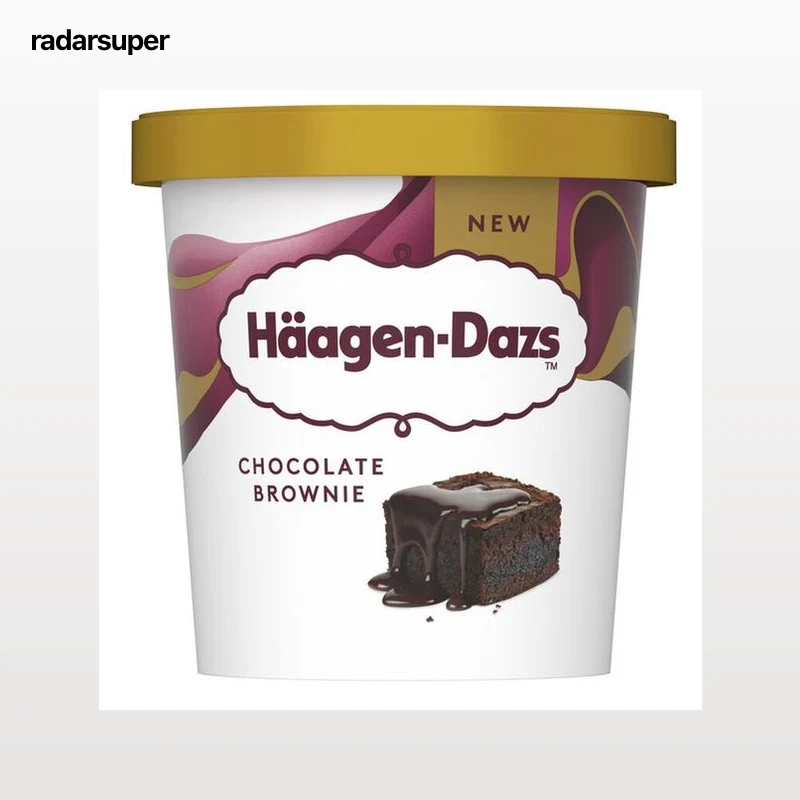 Helado en tarrina con chocolate brownie Häagen-Dazs 420ml