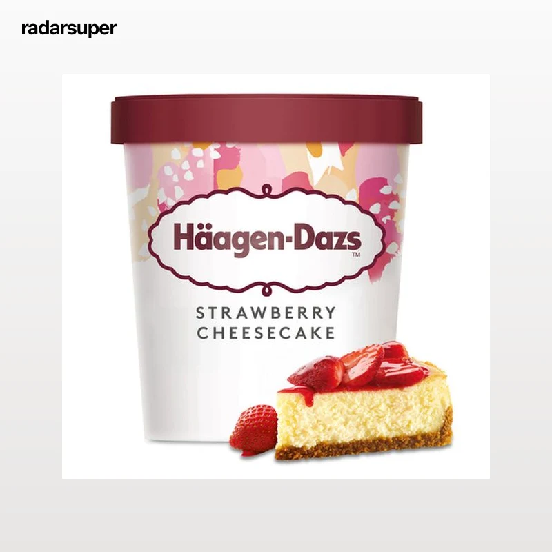 Helado tarrina Häagen-Dazs strawberry cheesecake 460ml