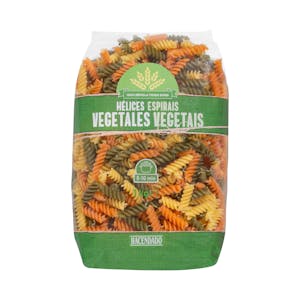 Hélices con vegetales