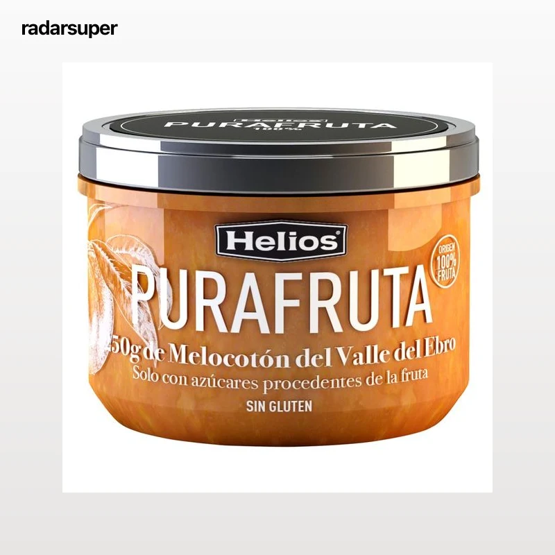 HELIOS Fruta para untar de melocotón del Valle del Ebro 250 g.