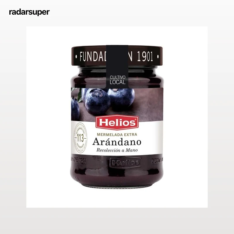 HELIOS Mermelada extra de arándano 340 g.