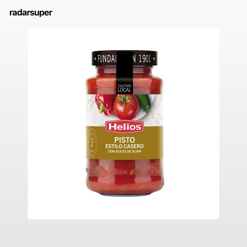 HELIOS Pisto estilo casero con aceite de oliva frasco 570 g.