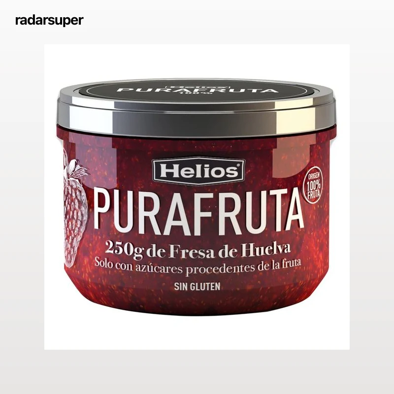 HELIOS PURAFRUTA Fruta para untar de fresa de Huelva 250 g.