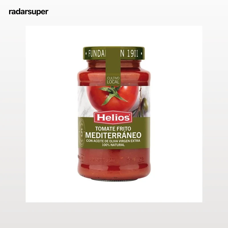 HELIOS Tomate frito Mediterráneo con aceite de oliva virgen extra frasco de 560 g.