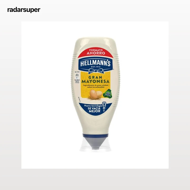 HELLMANN"S Salsa mayonesa en formato bote bocabajo 750 ml.