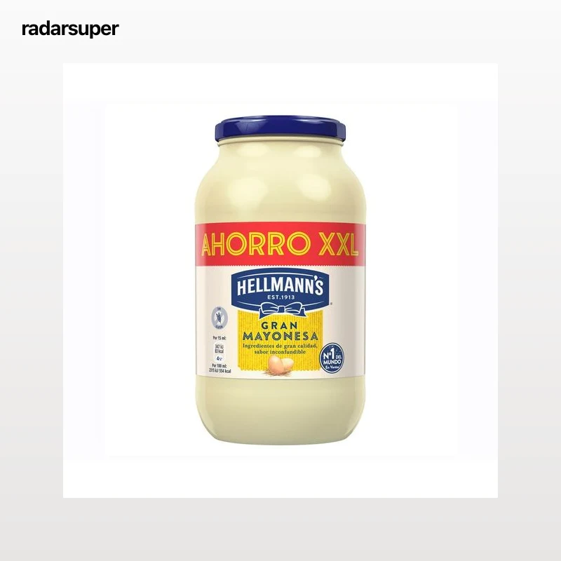 HELLMANN"S Salsa mayonesa en formato frasco  825 ml.