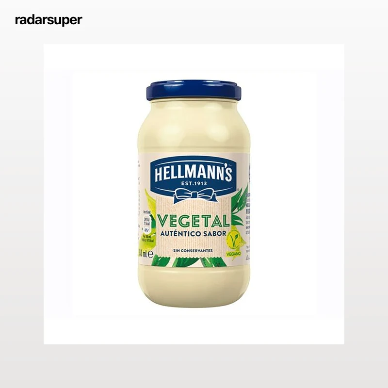 HELLMANN"S Salsa mayonesa vegana frasco 280 ml.