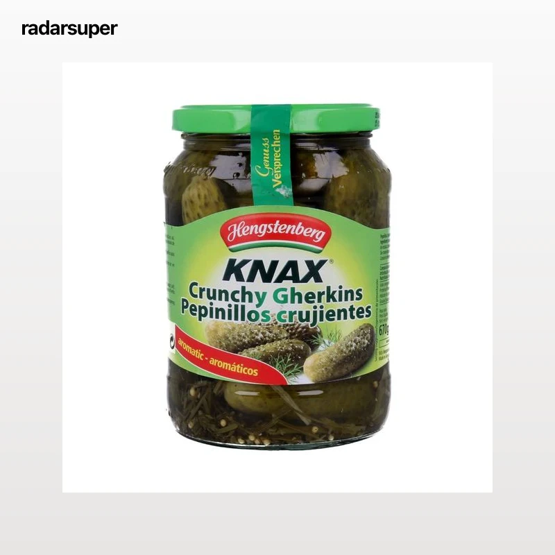 HENGSTENBERG Pepinillos grandes a las finas hierbas frasco de 360 g.