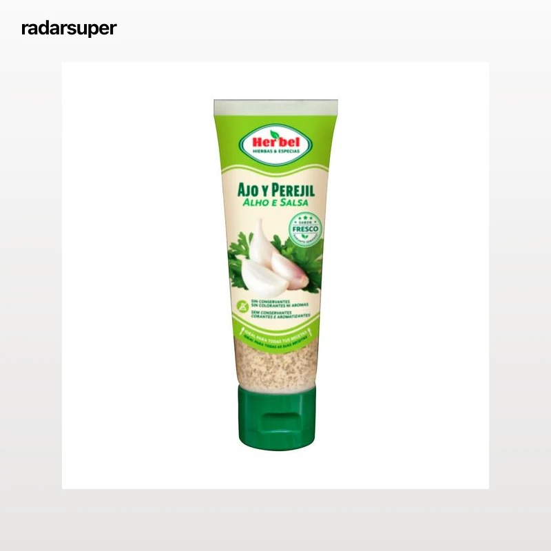 HER"BEL Picada de ajo y perejil sin conservantes ni colorantes, tubo 80 g.