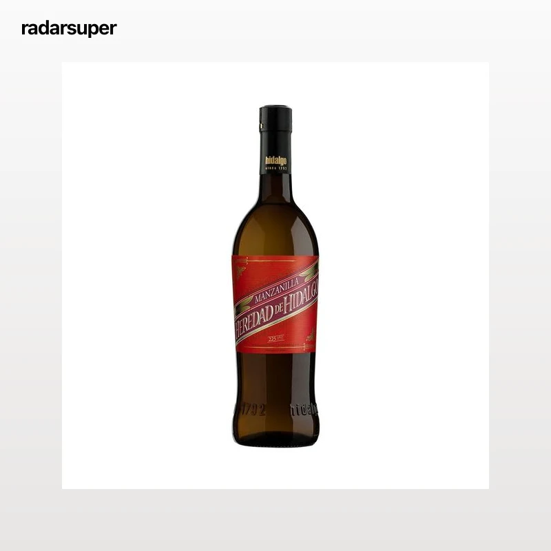 HEREDAD DE HIDALGO  Vino manzanilla fina con D.O. Manzanilla Sanlúcar de Barrameda HEREDAD DE HIDALGO botella de 75 cl.