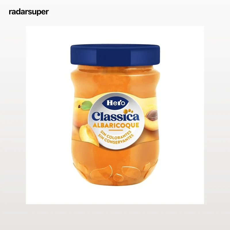 HERO Classica Mermelada de albaricoque sin colorantes ni conservantes 330 g.