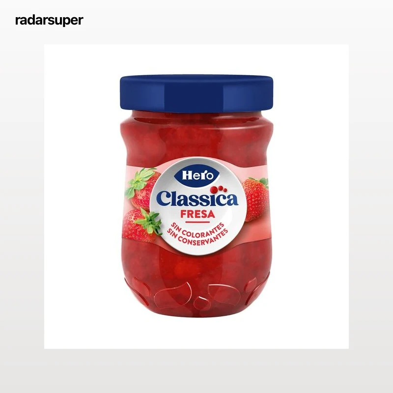HERO Classica Mermelada de fresa sin conservantes ni colorantes 330 g.