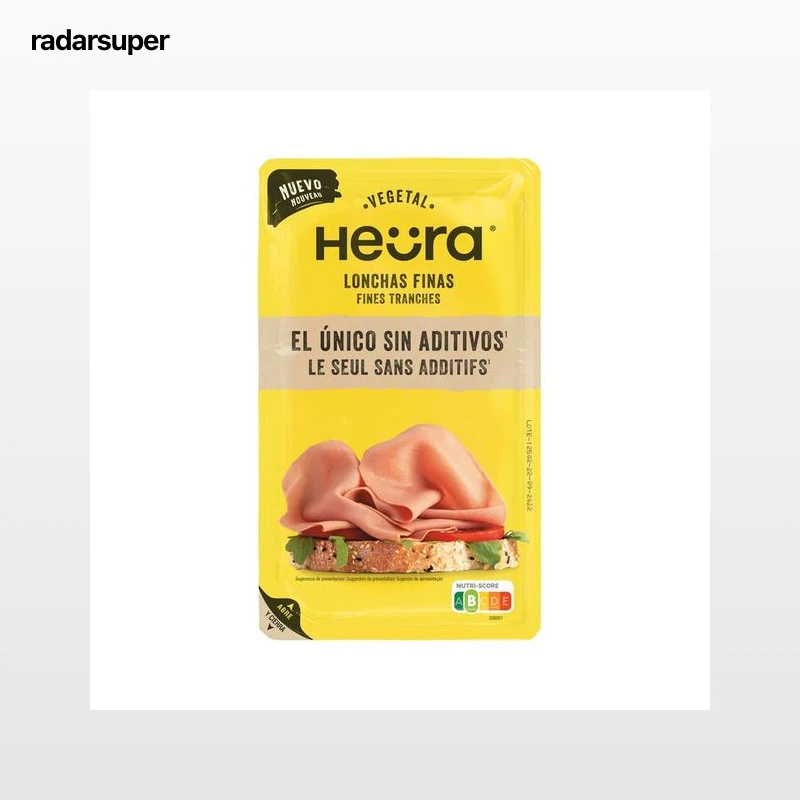 HEÜRA Lonchas vegetales, cortada en finas lonchas 78 g.