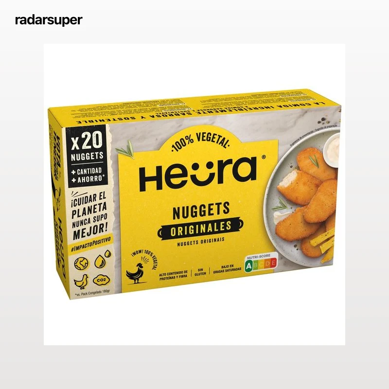 HEÜRA Nuggets vegetales a base de proteína de soja 20 uds.