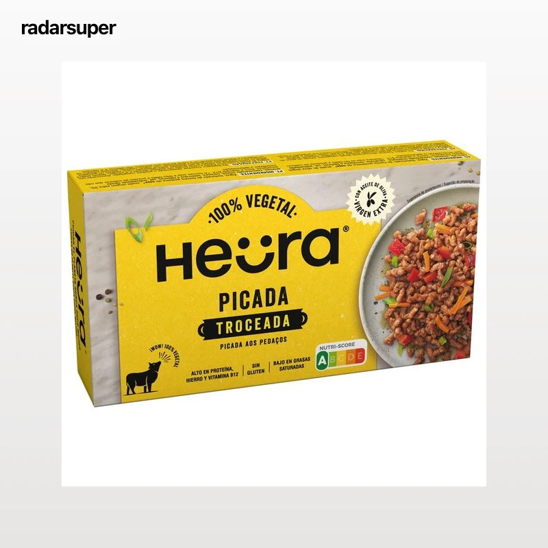 HEÜRA Picada troceada vegetal a base de proteína de soja 300 g.