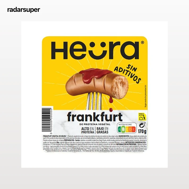 HEÜRA Salchicha Frankfurt vegetal 170 g.
