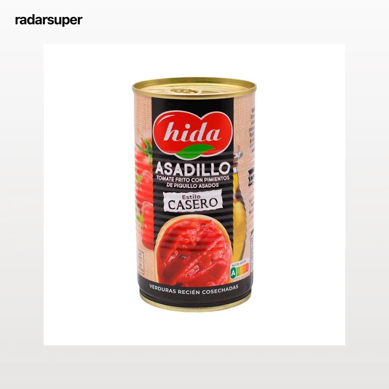 HIDA Asadillo de tomate frito con pimientos del piquillo asados lata de 340 g