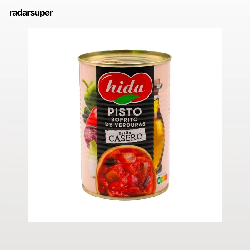 HIDA Pisto de verduras estilo casero frasco de 400 g.