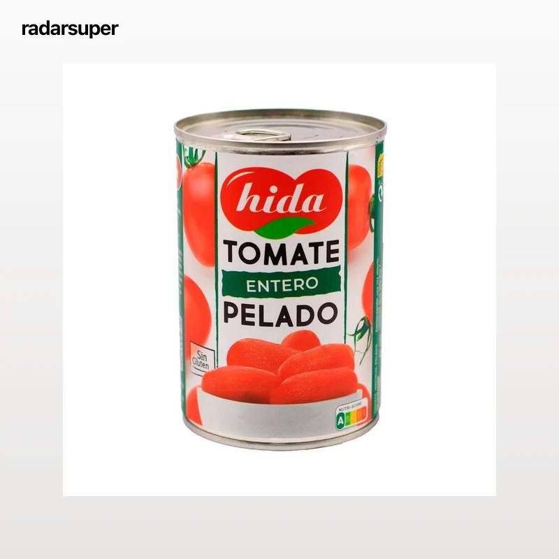 HIDA Tomate entero pelado lata de 240 g.