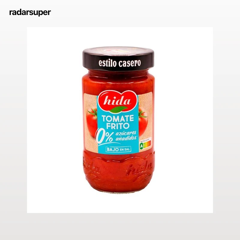 HIDA Tomate frito 0 % azúcares añadidos 350 g.