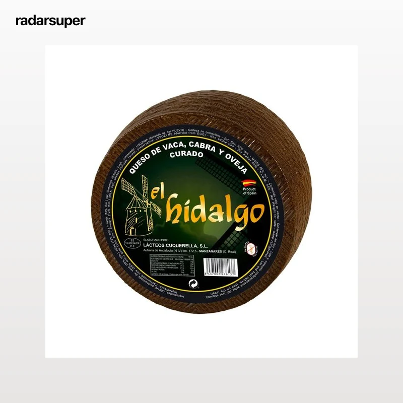 EL HIDALGO Queso mezcla curado, cuña.