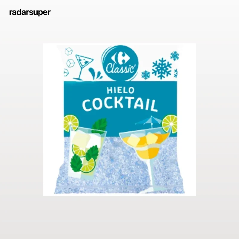 Hielo cocktail Carrefour 2 kg.