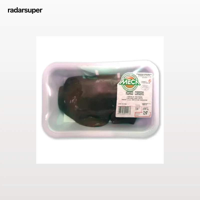 Hígado de cordero Cárnicas Meca 400 g