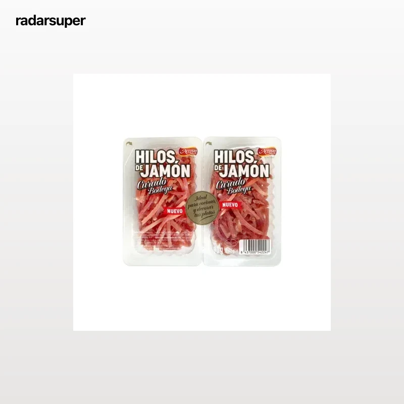 Hilos de Jamón curado bodega Jamones Arroyo pack de 2 unidades de 45 g