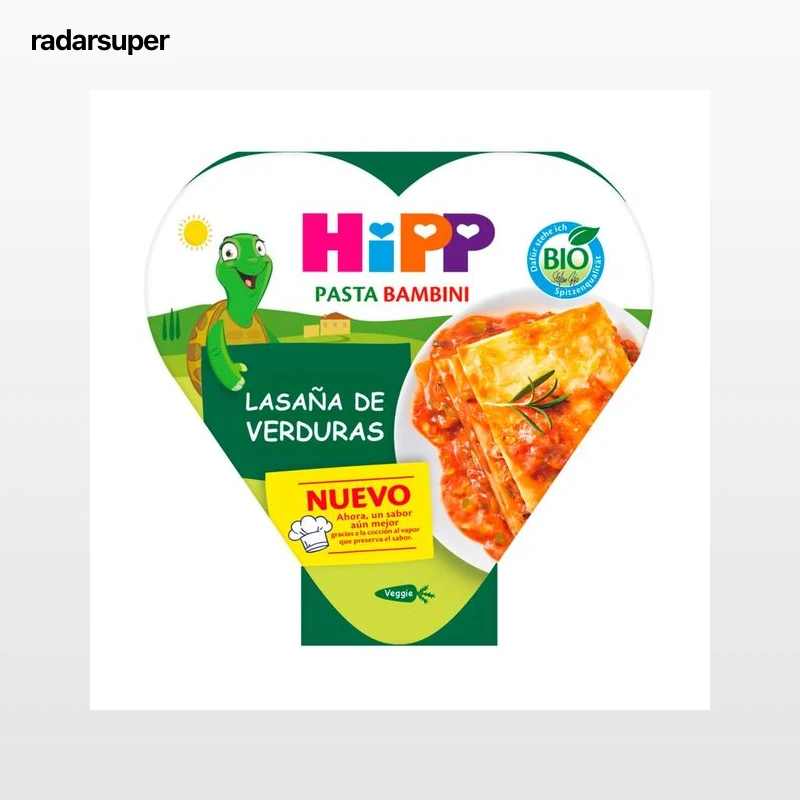 HIPP Bio Lasaña de verduras ecológicas, a partir 1 año 250 g.