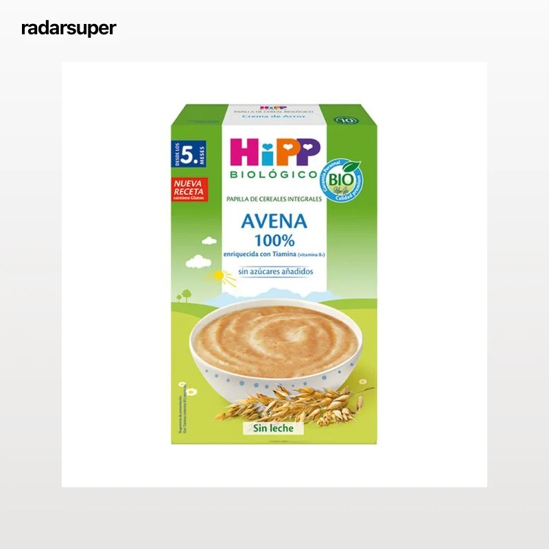 HIPP Biológico Papilla 100% avena integral ecológica, sin azúcares añadidos, a partir de 5 meses 200 g.