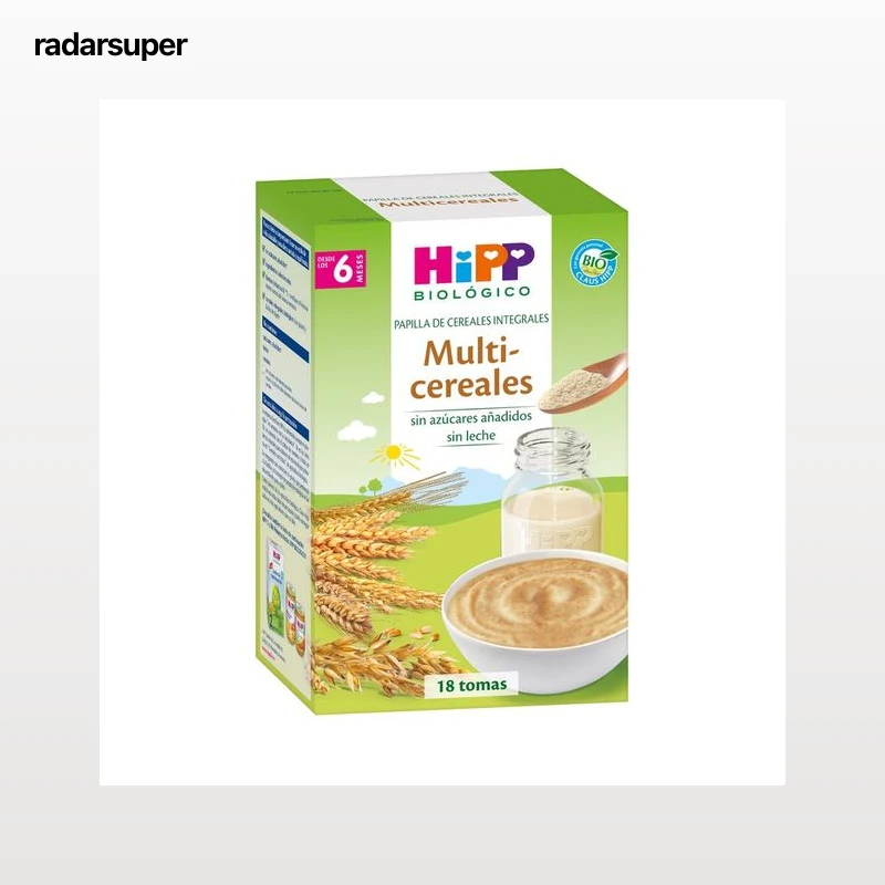 HIPP Biológico Papilla de multicereales integrales ecológicos a partir de 6 meses 400 g.