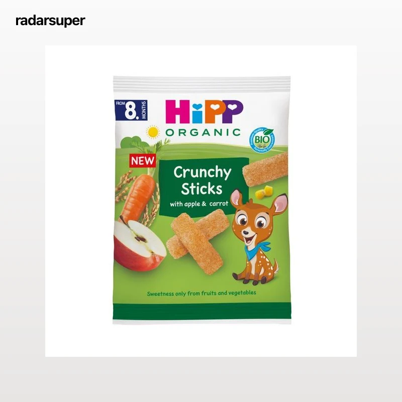 HIPP Biológico Snacks crujientes con manzana y zanahoria, a partir de 8 meses 30 g.