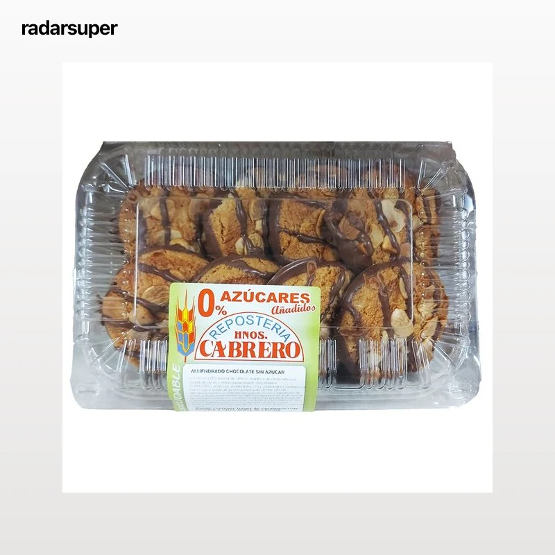 HNOS CABRERO Pasta de chocolate almendrado sin azúcar 270 g.