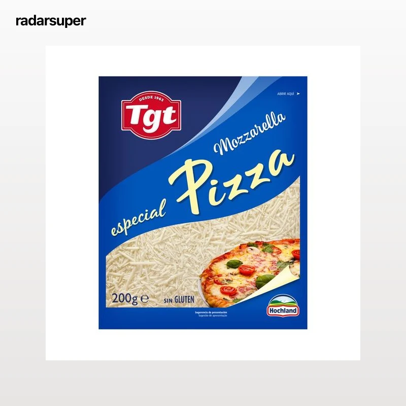 HOCHLANDTgt rallado mozzarella sin gluten 200 g.