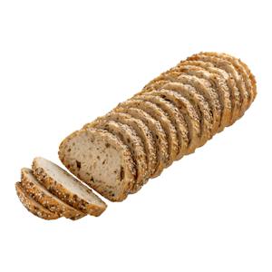 Hogaza con semillas 12% rebanado