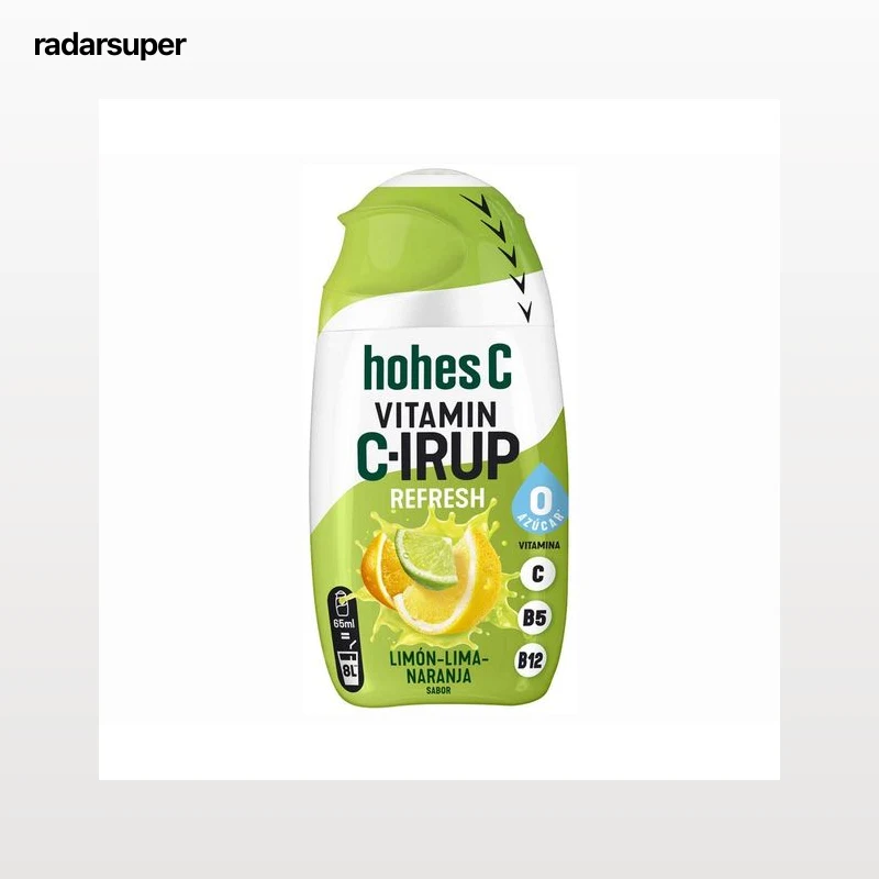 HOHES C Concentrado de sabor a fruta sin azúcar 65 ml.